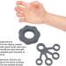 Finger Exerciser Lightweight Washable Hand Grip Strengthener Reduce Stiffness Soft Silicone for Weak Hands for Elderly (Dark Grey) - Buy Online on GoSupps.com