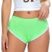 YiZYiF High Waist Women's Gym Shorts in Light Green - Size Large | Athletic Workout Shorts for Yoga and Fitness - Buy Online on GoSupps.com
