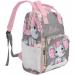 Personalized Pink Diaper Bag | Custom Waterproof Mummy Backpack | Nappy Bags for Travel & Daypack | Unique Gift for Moms & Girls - Buy Online on GoSupps.com