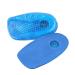 Heel Cushion Inserts TPE Shock Absorption to Relieve Pressure Extra Soft Heel Protectors Adult Breathable Walk for Heel Spurs and(Small) Blue