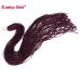 3 Packs Eunice Hair #99J Synthetic Crochet Braids - 28 Inch Soft Goddess Mambo Hair Extensions - Box Braids (28 Roots/Pack) - Buy Online on GoSupps.com