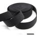 Sewing Elastic Band 1-Inch x 5-Yard Double-Sided Twill Woven Elastic - Black - Buy Online on GoSupps.com