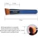 MSQ Liquid Foundation Brush - Synthetic Dense Bristles for Blending Liquid Cream Concealer - Premium Quality (Blue) - Buy Online on GoSupps.com