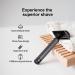 Classic Old Fashioned Safety Razor - Heavy Thick Handle Travel Size with 10 Double Edge Blades - Matte Black - Buy Online on GoSupps.com