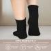 6-Pair Women's Diabetic Crew Socks 9-12 | Loose Fit Cotton, Non-Binding Top for Circulatory Neuropathy | Black/White/Gray - Buy Online on GoSupps.com