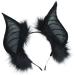 jojobasec Cats Bat Fauxs Furs Ears Headbands Cute Halloween Fancy Dress Cosplays Costume Handmade Animal Furry Ears Hair Hoop Women - Buy Online on GoSupps.com
