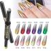 6pcs Double Head Air Cushion Pen & 12 Colors Chrome Nail Powder Kit - Holographic Mirror Effect Nail Polish | Acrylic Nail Powder - Buy Online on GoSupps.com