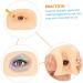 Beavorty 4pcs Makeup Practice Skin Silicone Mold Eye Makeup Face Board Eye Make up Training Skin Leather Pad - Buy Online on GoSupps.com