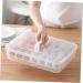 1 Pc Portable Egg Box Food Serving Tray Single Egg Holder Sealing Crisper Refrigerator re-usable - Buy Online on GoSupps.com