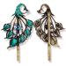 Blue Peacock Style 2PCS Hair Clips Set - Retro Vintage Hairpins for Women and Girls | Headwear Styling Tools and Accessories - Buy Online on GoSupps.com