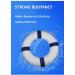 20.5 Pool Life Ring - Foam Life Preserver Buoy with Rope Tape, Blue - Buy Online on GoSupps.com
