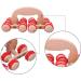 Yzki Massage Roller with Wooden Handle | 16 Rolls | Anti-Cellulite & Stress Relief Body Massage Tool for Shoulders Arms Legs Back | Free Size Blue - Shop Internationally Now! - Buy Online on GoSupps.com