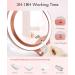 Rechargeable LED Makeup Mirror - 10X1X Double Sided, 3 Color Settings, Rotatable - Rose Gold - Buy Online on GoSupps.com