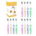 Clypolly Kids Bee Toothbrush Soft Bristle Individually Wrapped Toothbrushes Child Sized Brush Head for Toddlers Girls and Boys 3-12 Years Pack of 12