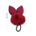 Solustre 8pcs Rabbit Ears Hair Ties for Girls | Fluffy Pom Pom Ponytail Holders | Elastic Hair Accessories for Babies & Toddlers - Buy Online on GoSupps.com
