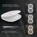 Compact Mirror with Light 1X/10X Magnification Rechargeable LED Pocket Mirror - White - Buy Online on GoSupps.com