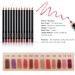 12pcs Waterproof Long Lasting Lip Liner Set - Perfect for Lip Contouring & Makeup - International Shipping Available - Buy Online on GoSupps.com