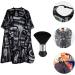 FRCOLOR 1 Set Brush Cape Set Barber Cape for Men Hairdressing Cape Hair Stylist Capes Hair Salon Cape Mens Apron Haircut Brush Dress Suits for Men Neck Duster Spa Smock Fabric Man 150X120CM - Buy Online on GoSupps.com