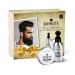Beard care set - unique mustache wax and beard oil - jojoba oil and argan oil - beard style - intensive moisture supply - pleasant male scent - beard set gift set for men