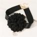 OralGos Camellia Necklace - Floral Choker & Rose Flower Jewelry for Women & Girls | Elegant Black Fabric Accessory - Buy Online on GoSupps.com