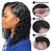 Durreley Bob Wig Human Hair 13x4 Water Wave Lace Front Short Bob Wigs for Black Women - 14 - 180% Density - Glueless Wet and Wavy HD Lace Front Wig Pre Plucked with Baby Hair - Buy Online on GoSupps.com