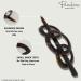 Parcelona French Triple Ringed Tortoise Shell Brown Hair Slider Barrette | Non-Slip Ponytail Holder for Women and Girls | Made in France - Buy Online on GoSupps.com