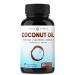 Organic Coconut Oil Capsules 2000mg - 120 Softgels Extra Virgin, Unrefined, Cold Pressed, Unfiltered 1000mg Pills Rich in MCT & MCFA for Healthy Weight Loss, Hair, Skin, Nails, Heart, Brain Health