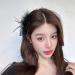 4 Pcs Ostrich Feather Hair Clips - Vintage Elegant Luxury Headpiece for Women (Black+White) - Buy Online on GoSupps.com