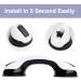 HomeKaren 12" Suction Grab Bars 2 Pack  Shower Handles for Handicap  Mother Day  Elderly  Disable  Senior  Bathroom Balance Bar Safety Hand Rail Support for Tub  Showers  Bathtubs  Walls  4" Cup - Buy Online on GoSupps.com