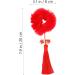 FOMIYES 2 Pairs New Year Headdress Ribbon Bands Wedding Xmas Hair Bobbles Ponytail Ties Bows Rubber Yoga Twist Hair Clip Holder Spring Festival Headdress Hairpin Polyester Tassel Child - Buy Online on GoSupps.com