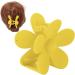 Cute Flower Claw Clip Colorful Flower Hair Clips Flower Pattern for Daughters for Hair Accessories(Light yellow) - Buy Online on GoSupps.com