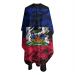 VERTEX&KAIBIN Barber Cape Haiti Haitian Flag Barber Capes Design Big Barber Cape Shawl with Elastic Neck Barber Salon Hair Apron