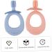 Minkissy Silicone Newborn Toothbrush Set - 2 STK Cartoon Biting Toys Toddler Manual Cleaning Toys Food-Grade Quality - Buy Online on GoSupps.com