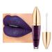 Easilydays Diamond Shiny Matte Lipstick  Gothic Glitter Liquid Lip Gloss  Sparkling High Pigment Waterproof Long Lasting Lipsticks  Bold Shimmer Lip Glaze Lips for Masquerade  Cosplay  Halloween Makeup (09)