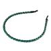 VOCOSTE 1 Pcs Rhinestone Hair Hoop Headband  Hairband for Women  Green  0.24 Inch Wide