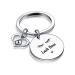 Lash Artist Keychain Makeup Jewelry Lash Boss Keyring Beautician Gift Gem Type silver