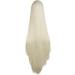 MapofBeauty Long Cosplay Wig - 40/100cm Soft Straight, Light Blonde - Buy Online on GoSupps.com