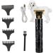 Vintage T9 Cordless Professional Mens Hair s with Embossed Skull | Cordless T-Blade Hair Trimmer for Mustaches Nose Hair and Detailing and Grooming Yoohee Black - Buy Online on GoSupps.com