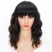 Colorfulpanda Short Black & Brown Wigs for Women - 14 Inch Synthetic Hair Ponytail for Party & Cosplay - Buy Online on GoSupps.com