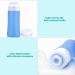 Uervoton Silicone Travel Bottle BPA Free Leak Proof Refillable Squeezable Containers Set(90 ml) with Label and Transparent Carry Bag for Liquid Shampoos Soap and Toiletries-4 Pack - Buy Online on GoSupps.com