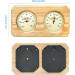 Fukamou Wooden Sauna Thermometer & Hygrometer | Accurate Temperature & Humidity Meter | Essential Sauna Accessories - Buy Online on GoSupps.com