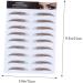 4pcs Eyebrow Stickers Waterproof Bionic Eyebrow False Artificial Eyebrow Makeup Tools 4d Hair - Buy Online on GoSupps.com