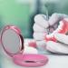 Healifty Portable Dental Retainer Box - Rose Gold | Braces & Invisible Denture Case with Mirror | Oral Care Box - 8.7X2.7CM - Buy Online on GoSupps.com