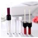Healthcom 10 Pcs 5ml Empty Wine Bottles Shaped Plastic Lip Gloss Tubes Vials Mini Refillable Clear Lip Glaze Tubes Lipgloss Bottles Holder DIY Liquid Lipstick Tube Lip Oil Bottle Container for Woman Girl Makeup