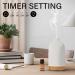 Salubrito Ceramic Aroma Diffuser | White Essential Oil & Ultrasonic Humidifier | BPA-Free Aromatherapy Diffuser | Automatic Shut Off | 100ml - Buy Online on GoSupps.com
