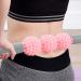 Portable Massage Tab with 5 Cellulite Balls - Yoga Stick & Muscle Roller for Deep Tissue Relief | Pink - Buy Online on GoSupps.com