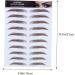 FOMIYES 15 Pcs Eyebrow Stickers Waterproof Makeup False Eyebrows Cosmetics Eyebrow Tool 6d Make up Template 1 count (Pack of 1) Brownx3pcs - Buy Online on GoSupps.com