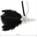 Great Gatsby Flapper Headband - Vintage Crystal Rhinestone Tassel Hairband in Black - Buy Online on GoSupps.com