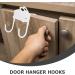 Uonlytech 2pcs Spray Paint Clothes Hangers Hooks Over The Door Rack Coat Hook Wrought Iron Door Hanging - Buy Online on GoSupps.com
