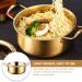 Stainless Steel Gold Kitchen Ramen Noodle Kitchen Korean Ramen Cooking Kitchen for Noodle Kitchen (Color : Golden Size : 26X18X8.5CM) (Gold 28X20X9CM) - Buy Online on GoSupps.com